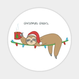 Christmas Cheers Sloth Magnet